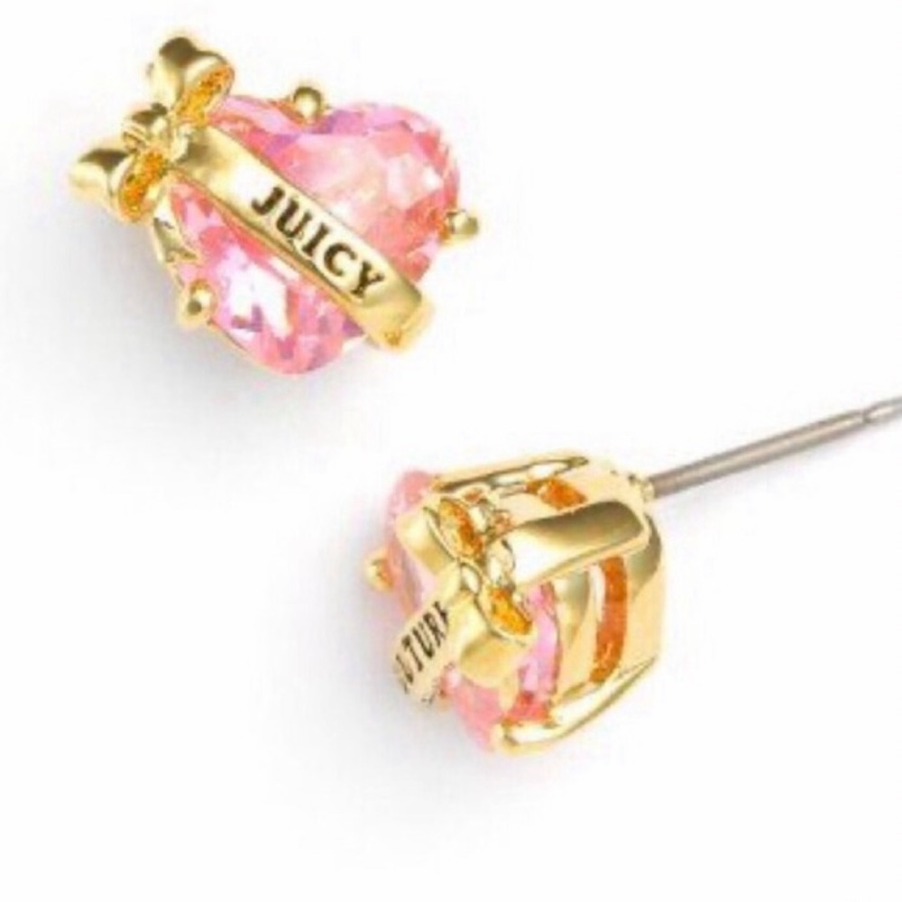SALE rare pink diamond juicy heart earrings